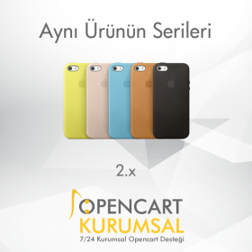 Opencart 2.x Aynı Ürünün Serileri Modülü