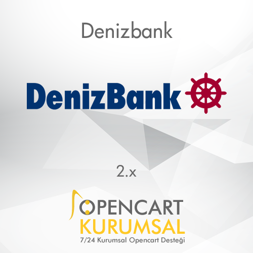 Opencart Denizbank Sanal Pos Entegrasyonu