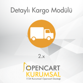 Opencart 2.x Detaylı Kargo Modülü