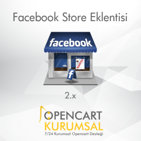 Opencart 2.x Facebook Store Eklentisi