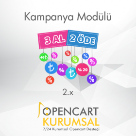 Opencart 2.x Kampanya Modülü