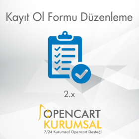 Opencart 2.x Kayıt Ol Formu Düzenleme