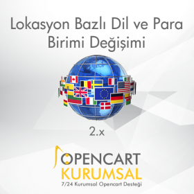 Opencart 2.x Lokasyon Bazlı Dil ve Para Birimi Değiştirme