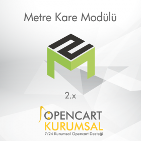 Opencart 2.x Metre Kare Modülü