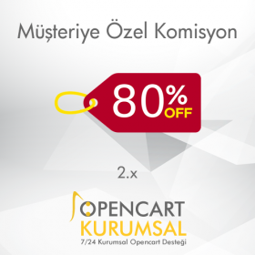 Opencart 2.x Müşteriye Özel Komisyon Tanımlama Eklentisi