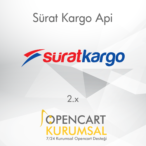 Opencart Sürat Kargo