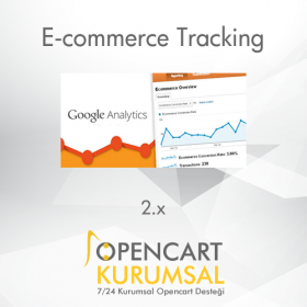 Opencart Google Analytics E-Ticaret Takip Pro 2.x