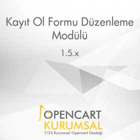 Opencart Kayıt Ol Formu Düzenleme Modülü