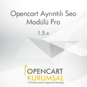 Opencart Ayrıntılı Seo Modülü Pro