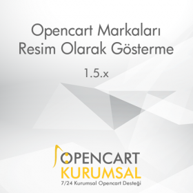 Opencart Markaları Resim Olarak Gösterme Eklentisi