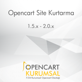 Opencart Site Kurtarma Hizmeti