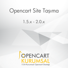 Opencart Site Taşıma - Farklı Sunucular Arası Taşıma