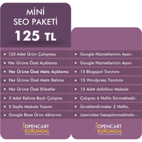 Opencart Mini Seo Paketi