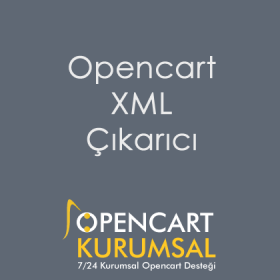 Opencart Detaylı XML Çıkarıcı