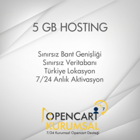 5 GB Opencart Uyumlu Hosting Paketi