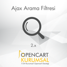 Opencart 2.x Ajax Arama Filtresi