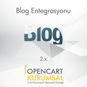 Opencart 2.x Blog Entegrasyonu