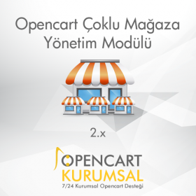 Opencart Çoklu Mağaza Yönetim Modülü