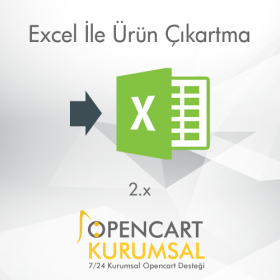 Opencart Excel İle Ürün Çıkartma Modülü