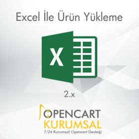 Opencart Excel İle Ürün Yükleme Modülü