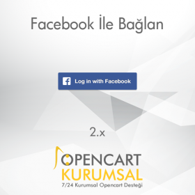 Opencart 2.x Facebook İle Bağlan Eklentisi