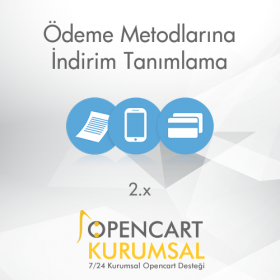 Opencart Çoklu Ödeme Metodlarına Komisyon Tanımlama 2.x