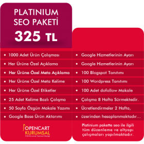 Platinium Opencart Seo Paketleri