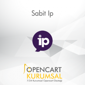 Opencart Sabit Ip