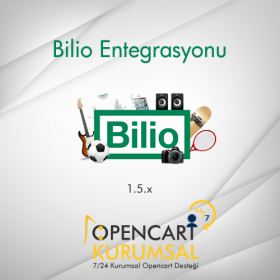 Opencart Bilio Entegrasyonu 1.5.x