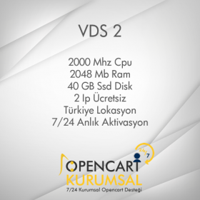 Opencart Sanal Sunucu Vds 2