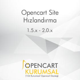 Opencart Site Hızlandırma Modülü (50 bin Ürüne Kadar Takılmadan)