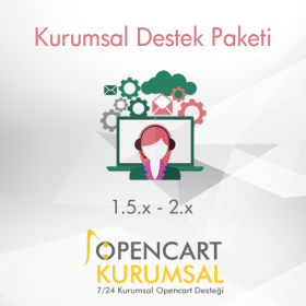 Opencart Kurumsal Destek Paketi / Aylık